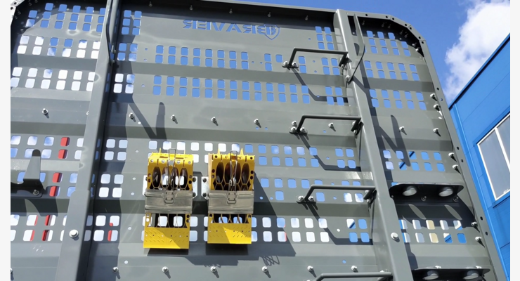 Полуприцеп-сортиментовоз BRAVER BC-330B — передняя стенка и крепления